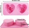 Silicone Heart Molds 4 Types 3D Heart Shaped Soap Chocolate Candy Cake Molds
